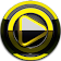 Poweramp skin Black Yellow icon