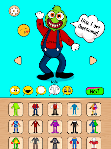 Mix Monsters Makeover Dressup