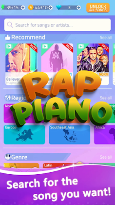 Rap Music Piano Tiles - Screenshot 1