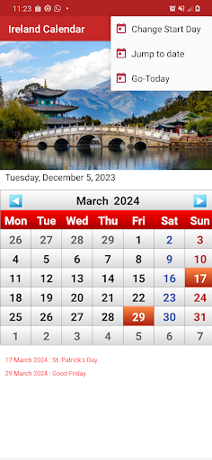 Ireland Calendar 2024 Screen 3