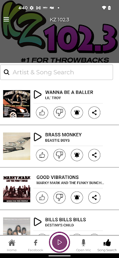 KZ 102.3 Screen 3