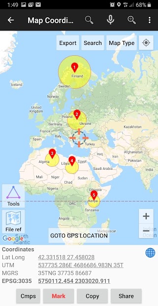Screenshot 3 UTM Geo Map android