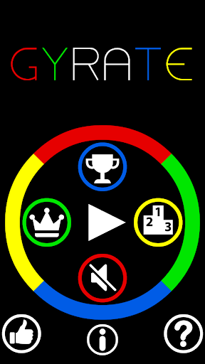 Android application Gyrate screenshort