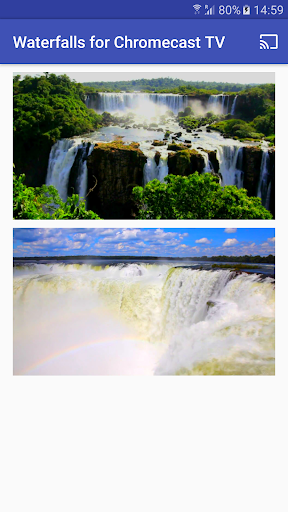 Waterfalls for Chromecast TV