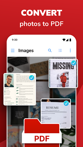 Android application PDF Maker/Reader: Photo to PDF screenshort