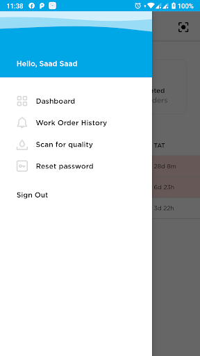 MyWater Technician Screen 2