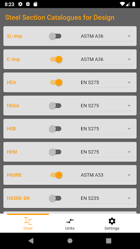 SteelLibDesign Screen 2