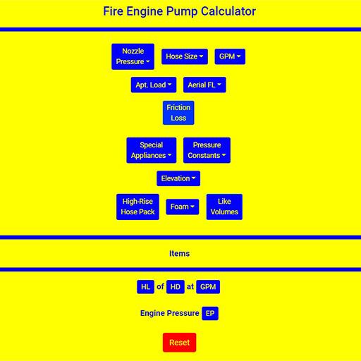 Fire Engine Pump Chart Logo