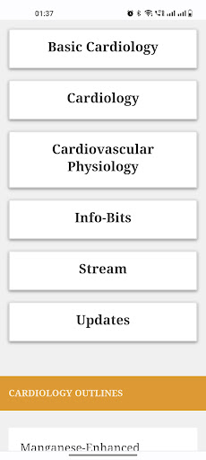 Cardiology Outlines Screen 3