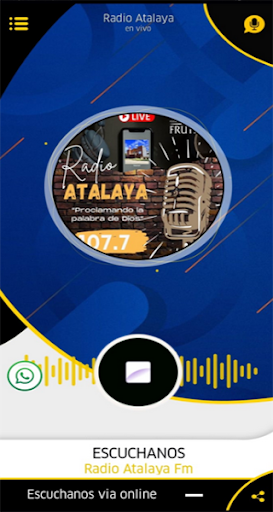 Android application RADIO ATALAYA FM FRUTILLAR screenshort