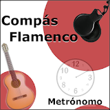 Flamenco rhythms. Metronome icon