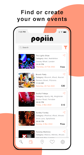 Android application popiin screenshort