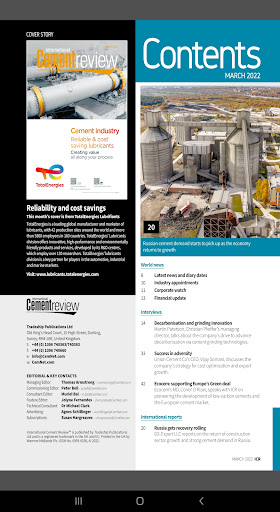 International Cement Review Screen 2