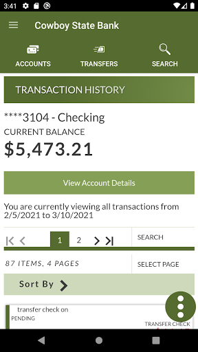 Cowboy State Bank Mobile Screen 3