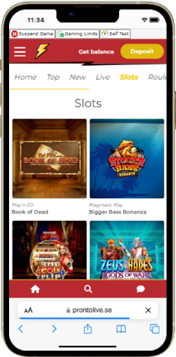 Android application ProntoLive screenshort