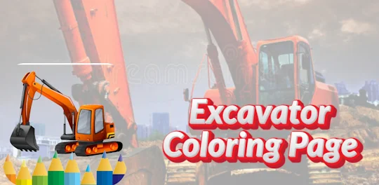 juegos excavadoras - colorear