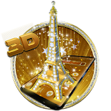 3D Diamond Eiffel Tower Theme icon