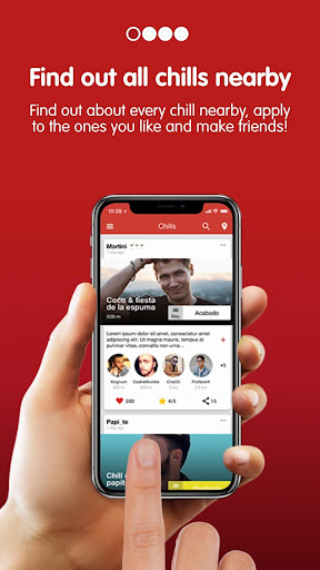 Android application ChillApp - Gay group events screenshort
