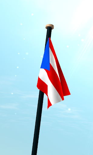 Puerto Rico Flag 3D Wallpaper Screen 3