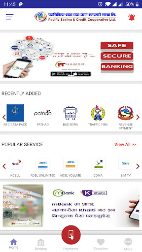 Android application Pacific Smart App screenshort