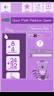 Quick Math Addition Game Screenshot