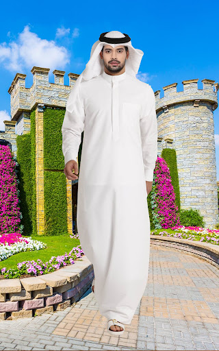 Android application Arab man photo maker suit edit screenshort