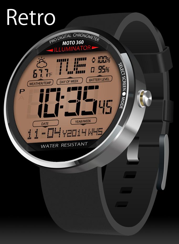 Android application A45 WatchFace for Moto 360 screenshort