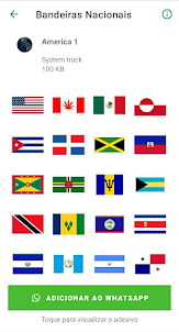 National Flags Stickers