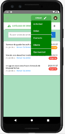 OPA CRM Screen 2