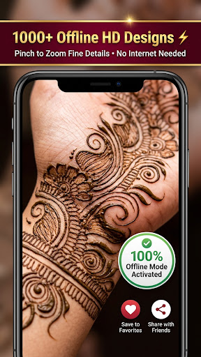 Mehndi Design: AI Hand Try-On screenshot 1