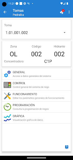 Android application HP3 SRI Pedralba screenshort