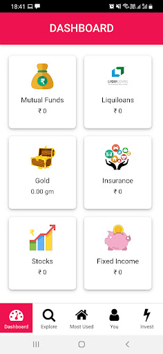 Android application BALAJI INVESTMENT screenshort