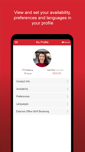 BAYADA Secure Chat Screen 3