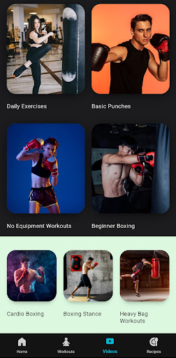 Screenshot of Boxing Training at Home