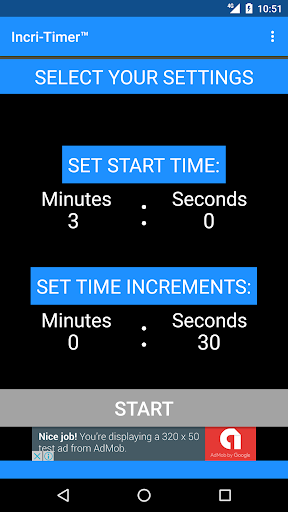 Incri-Timer Screen 2