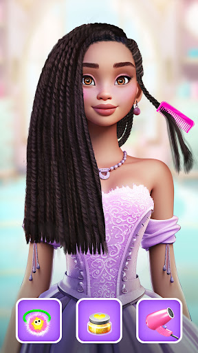 Android application Princess Girls Hair Salon Game screenshort