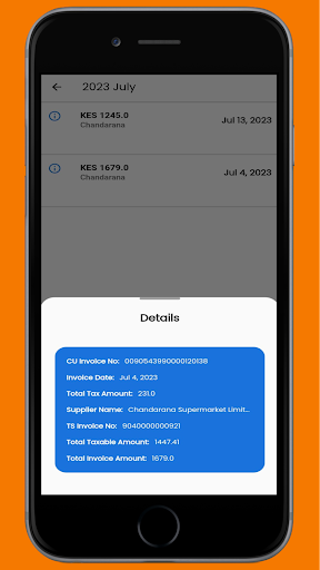 Android application TenziScan screenshort
