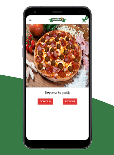 Android application Pizzeria Hungrys screenshort