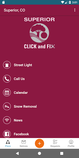 Android application Superior Click And Fix screenshort