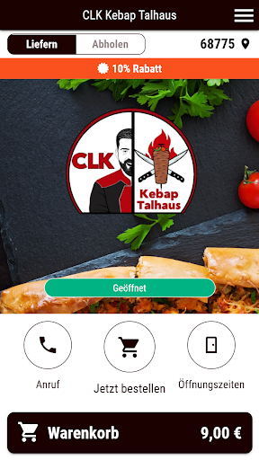 Android application CLK Kebap Talhaus screenshort