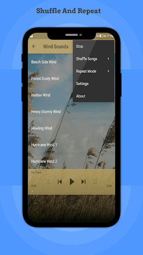 Android application Wind Sounds screenshort