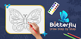 screenshot of Butterfly Draw Step by Step