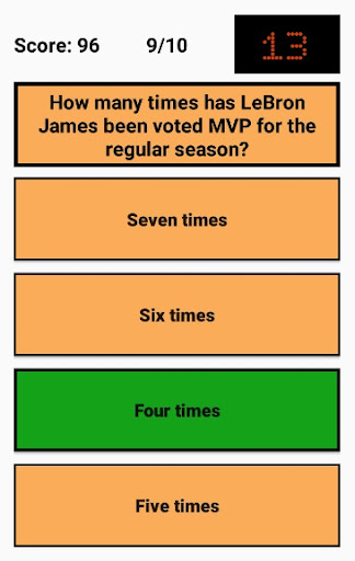 NBA Quiz Screen 3