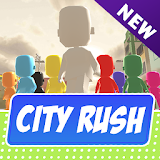 City Rush  -  running men & crowd icon