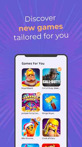 Android application Playback Rewards screenshort