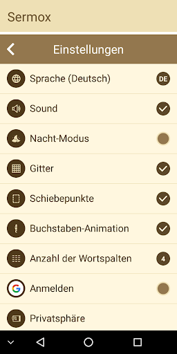 Wortsuche, Wortpuzzle - Sermox Screen 3
