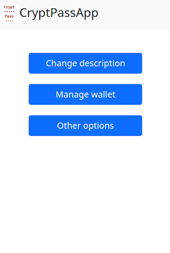 Android application CryptPass password manager screenshort