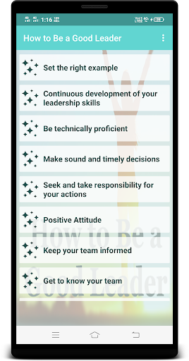 How to Be a Good Leader