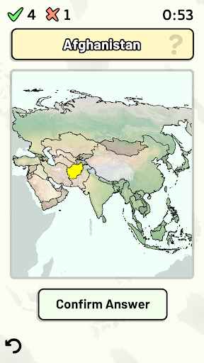 Countries of Asia Quiz 2.3 screenshots 1