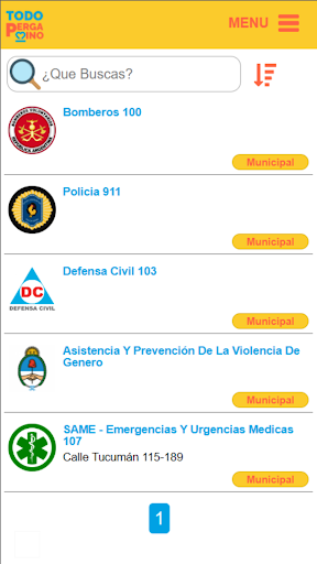 Android application Todo Pergamino screenshort